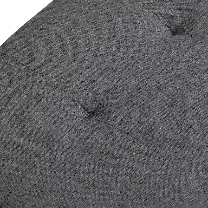 Banc à chaussures d’entrée de 49 avec deux portes et coussin rembourré, pouf gain de place