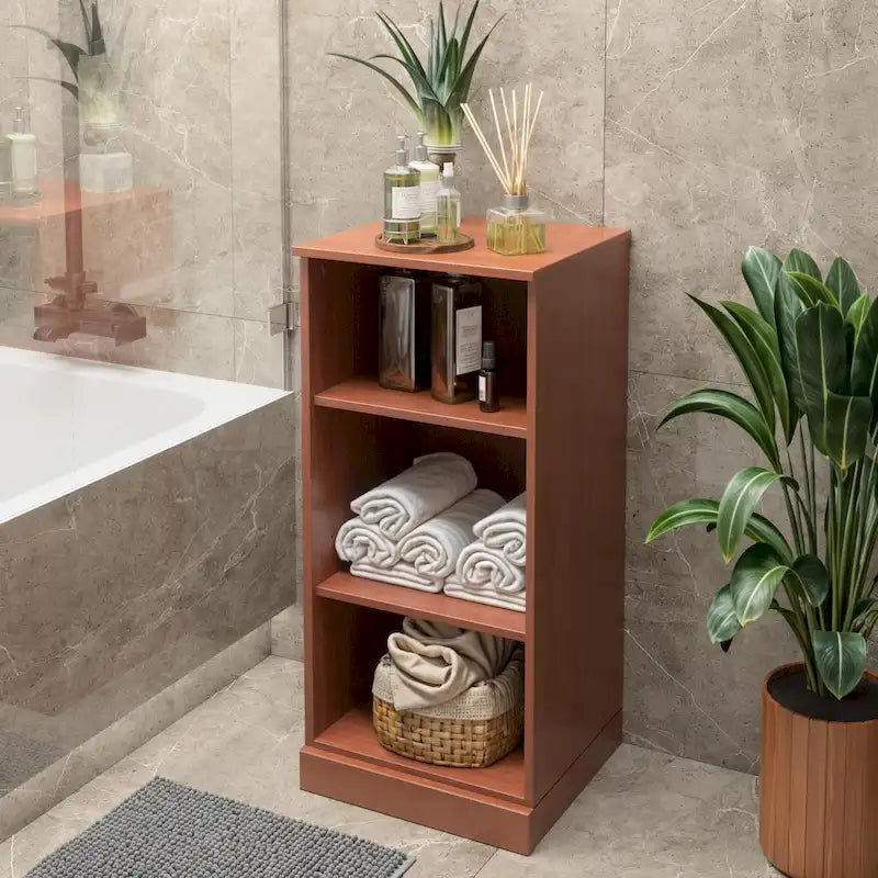 Mueble de baño de madera maciza de 16.5 pulgadas (puertas de gabinete opcionales disponibles)