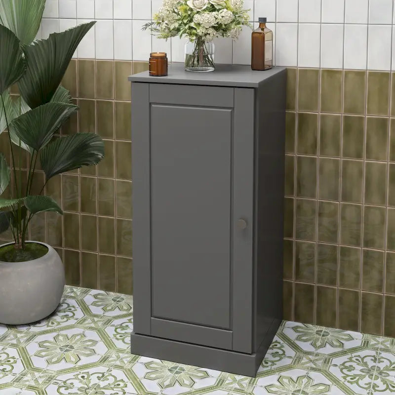 Meuble-lavabo de salle de bain en bois massif de 16.5 pouces (portes d’armoire en option)