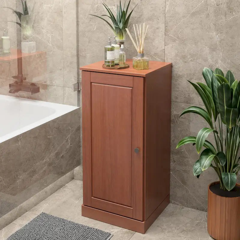 Meuble-lavabo de salle de bain en bois massif de 16.5 pouces (portes d’armoire en option)