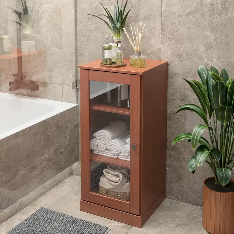 Mueble de baño de madera maciza de 16.5 pulgadas (puertas de gabinete opcionales disponibles)