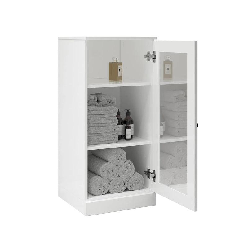 Mueble de baño de madera maciza de 16.5 pulgadas (puertas de gabinete opcionales disponibles)