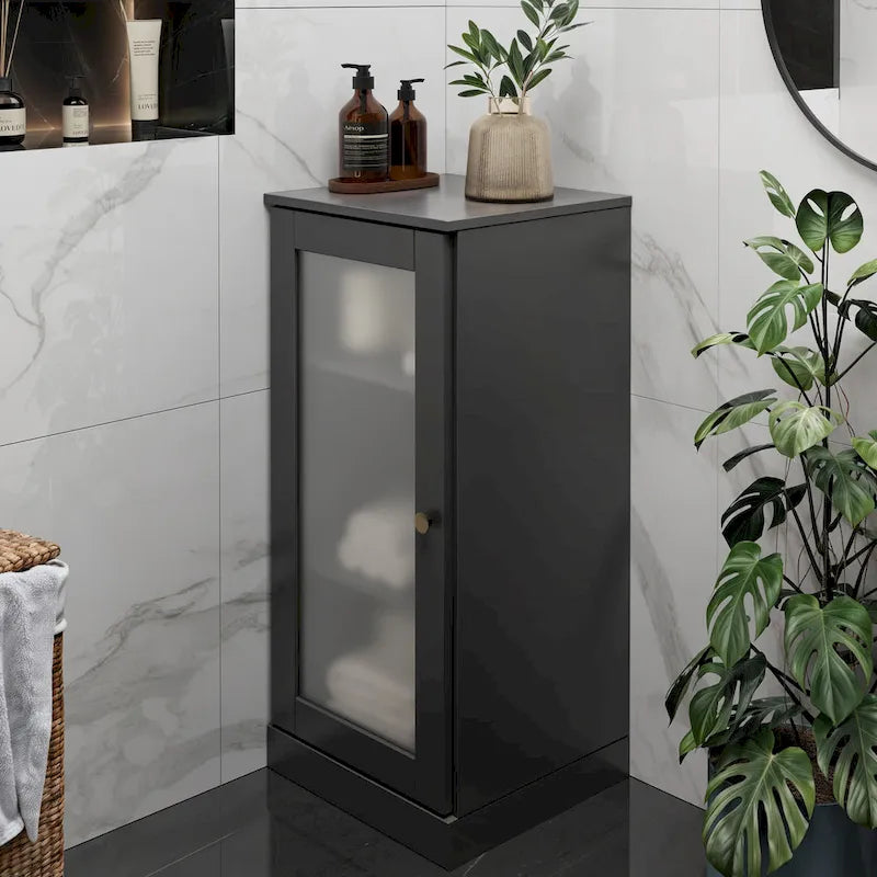 Mueble de baño de madera maciza de 16.5 pulgadas (puertas de gabinete opcionales disponibles)