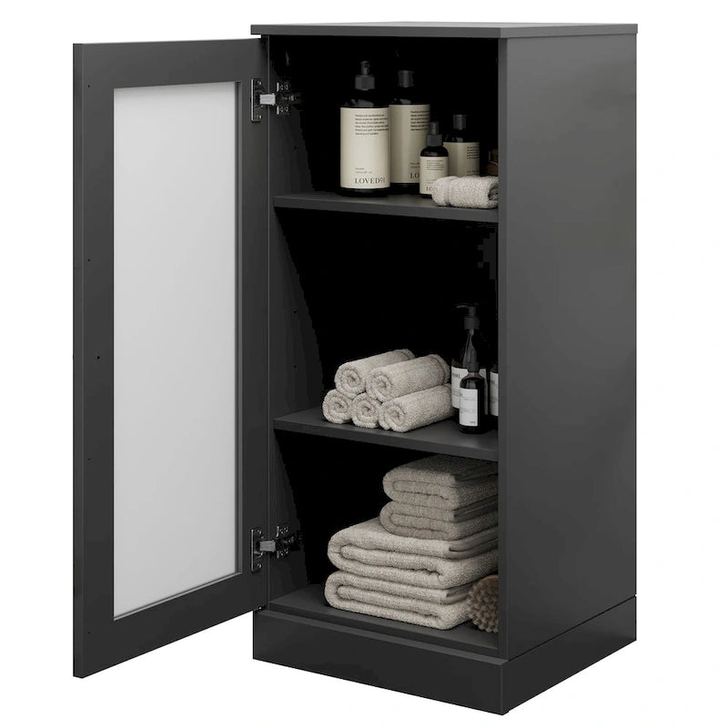 Mueble de baño de madera maciza de 16.5 pulgadas (puertas de gabinete opcionales disponibles)