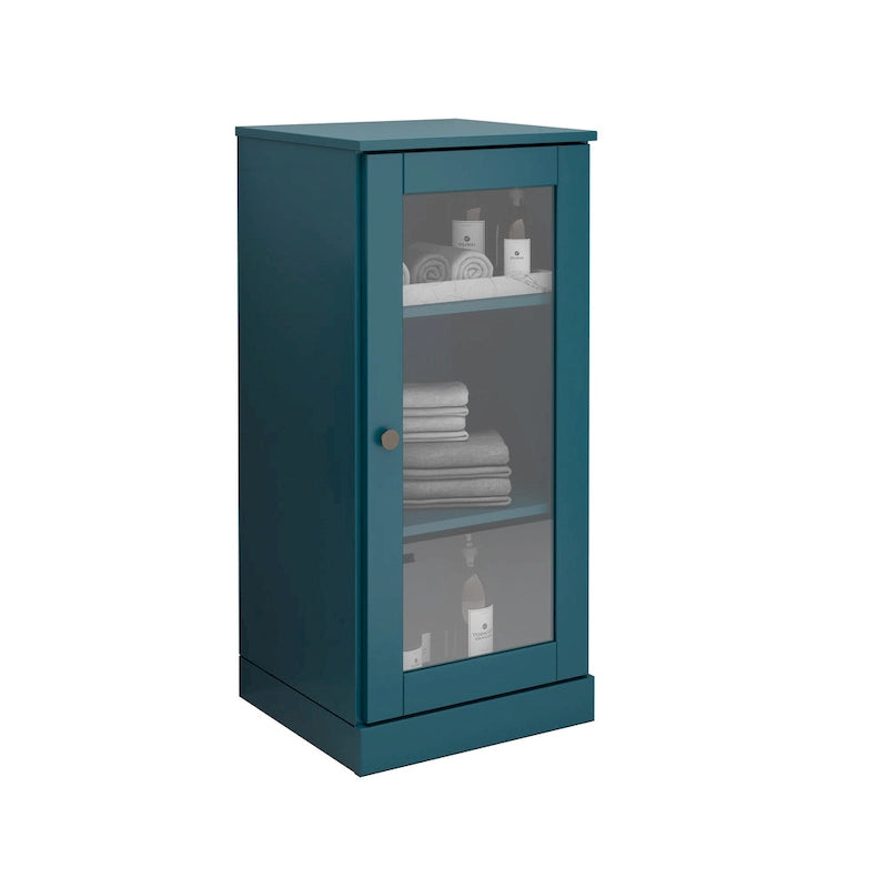 Mueble de baño de madera maciza de 16.5 pulgadas (puertas de gabinete opcionales disponibles)
