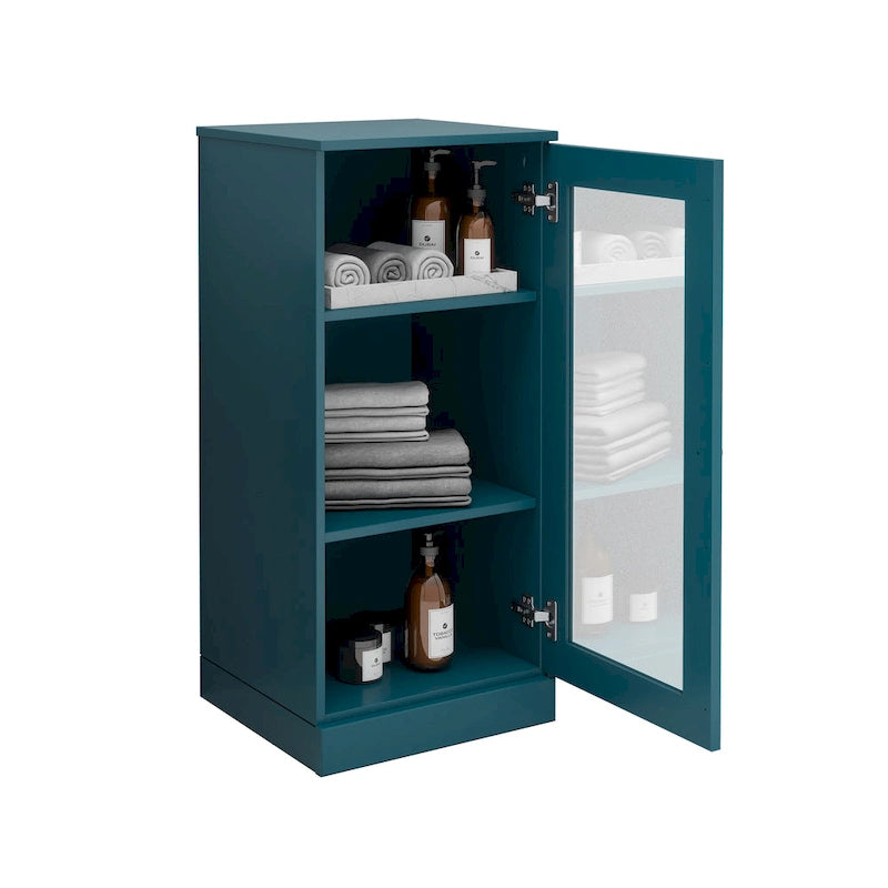 Mueble de baño de madera maciza de 16.5 pulgadas (puertas de gabinete opcionales disponibles)