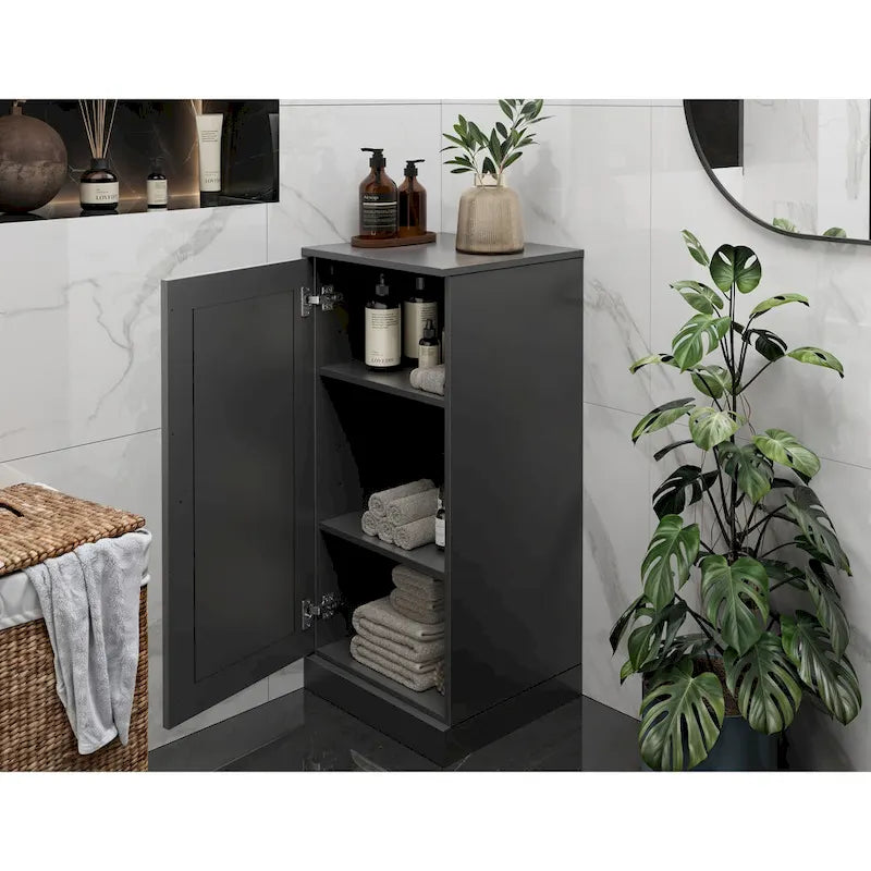 Mueble de baño de madera maciza de 16.5 pulgadas (puertas de gabinete opcionales disponibles)