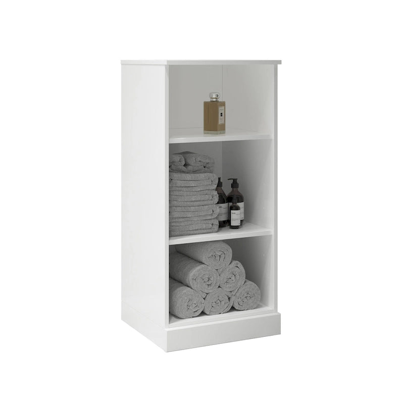 Mueble de baño de madera maciza de 16.5 pulgadas (puertas de gabinete opcionales disponibles)