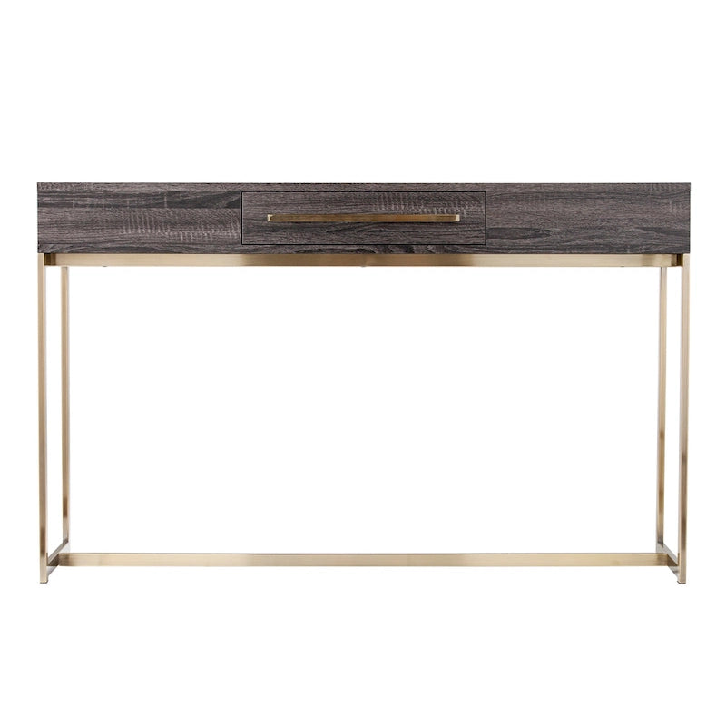 Console en bois de style transitionnel avec rangement