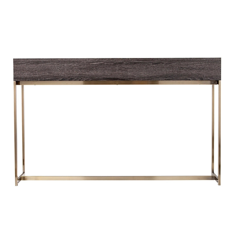 Console en bois de style transitionnel avec rangement
