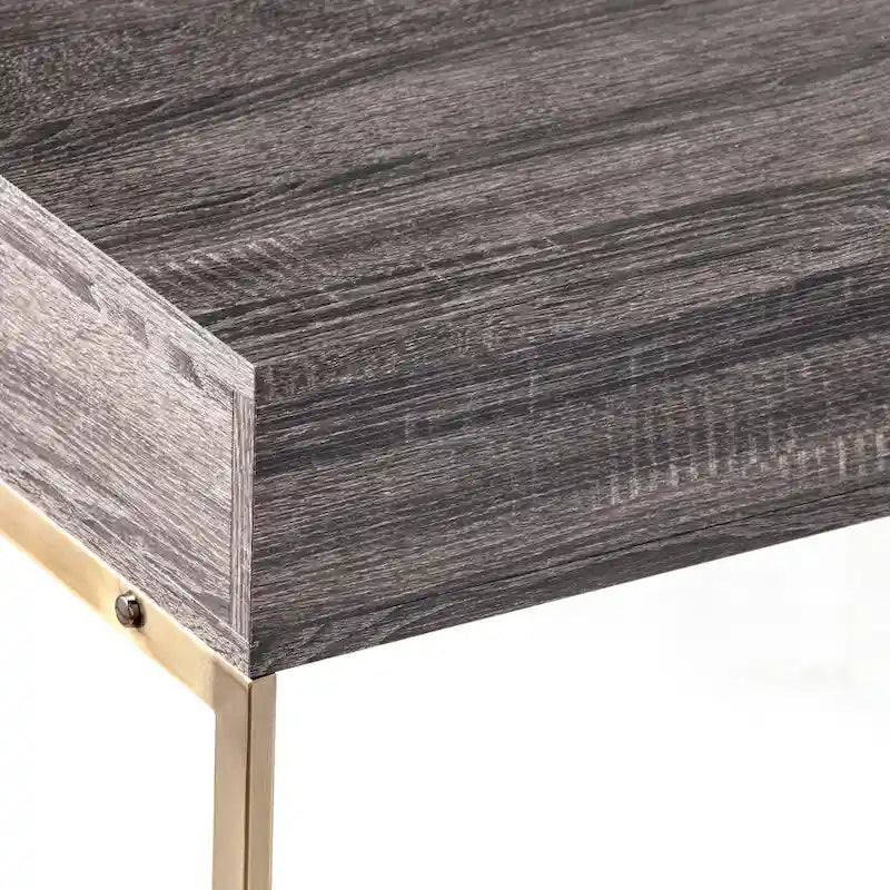 Console en bois de style transitionnel avec rangement