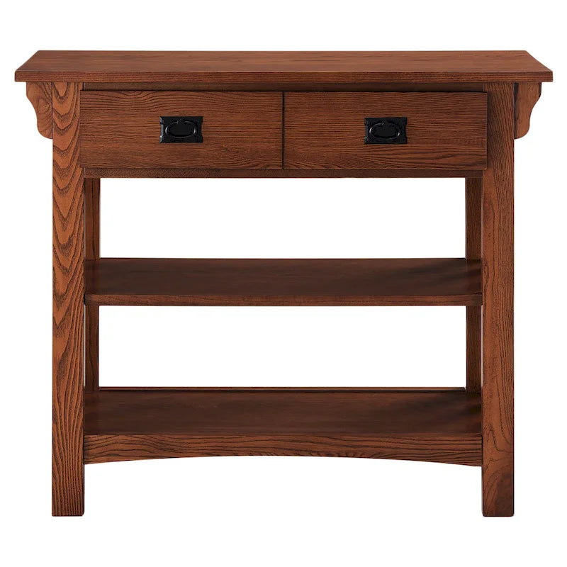 Table console bibliothèque avec tiroirs