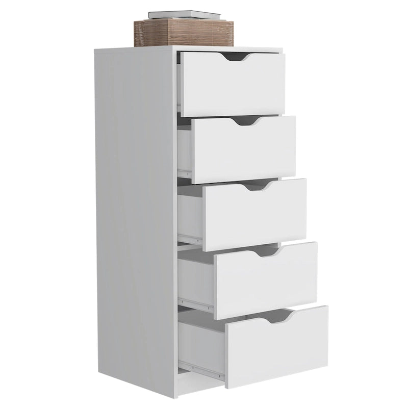 Grande commode à 5 tiroirs avec système coulissant