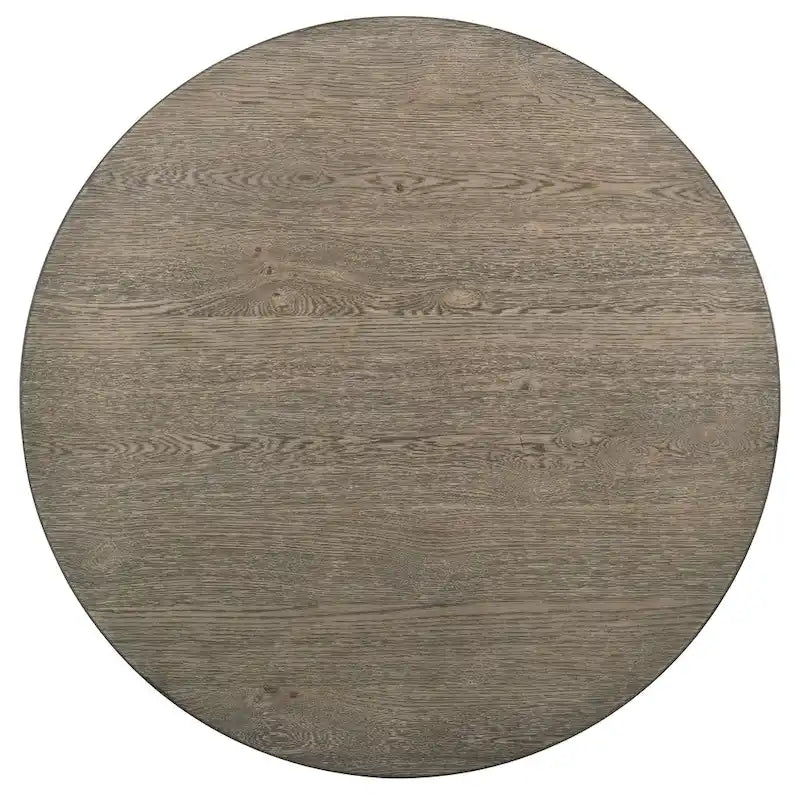 Mesa de comedor redonda de 48 pulgadas de altura de barra (gris marrón)