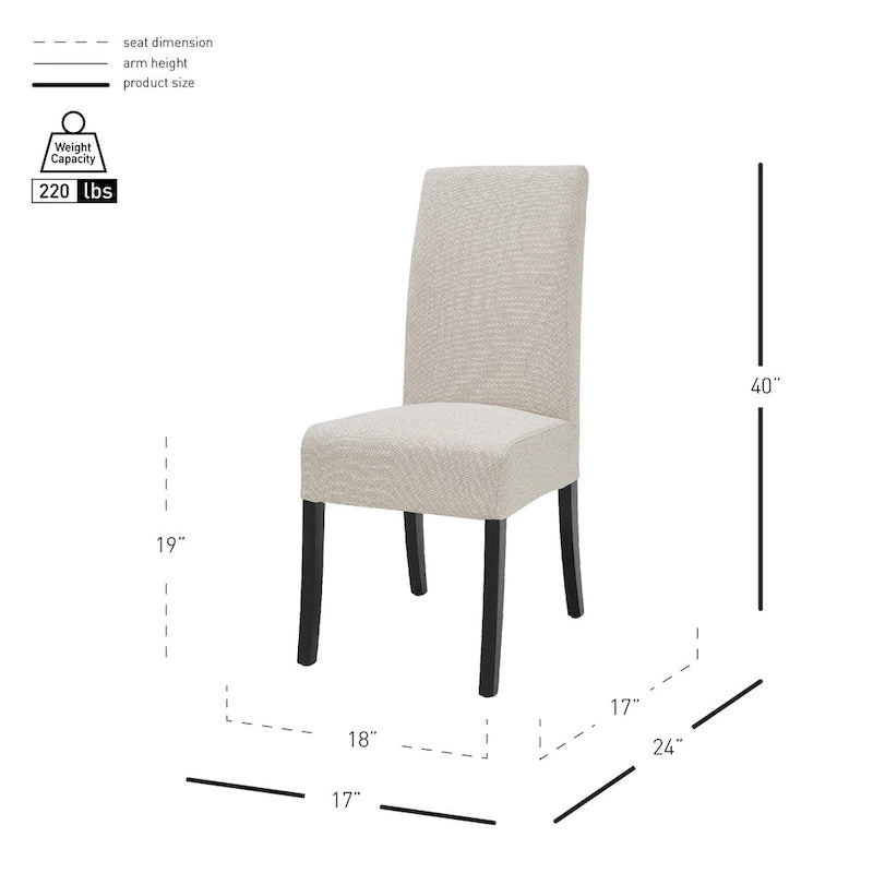 Chaises en tissu (lot de 2)