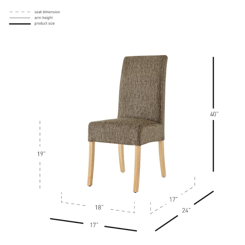 Chaises en tissu (lot de 2)