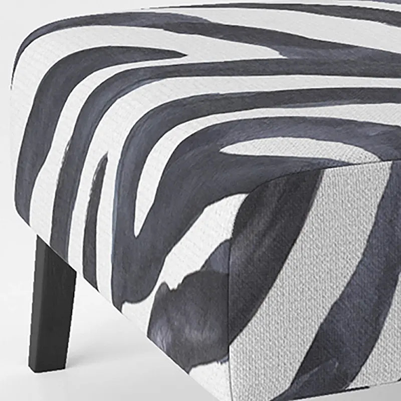 Silla decorativa y sillón tapizados con estampado de cebra, para cabaña y refugio