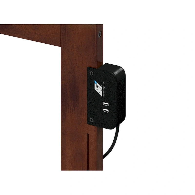 Cama con piecera y cargador turbo USB, con cama nido Twin XL