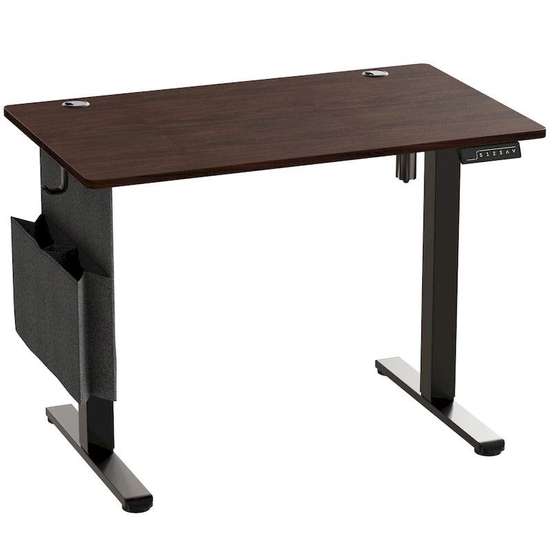 Bureau électrique ergonomique assis-debout, réglable en hauteur, avec port USB