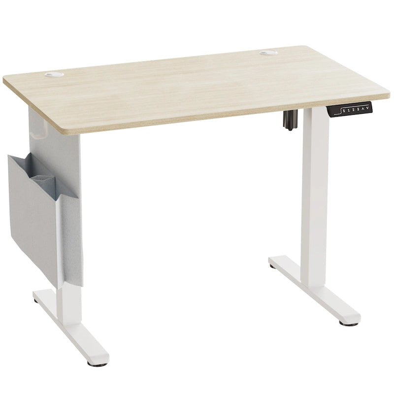 Bureau électrique ergonomique assis-debout, réglable en hauteur, avec port USB