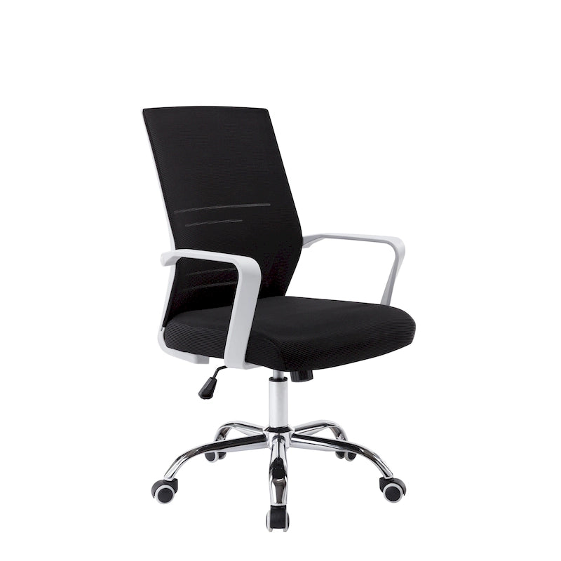 Chaise de bureau pivotante, dossier en maille, hauteur réglable