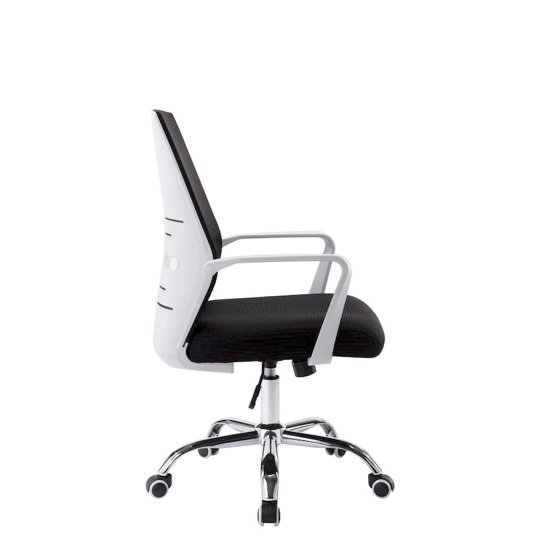 Silla de oficina giratoria con respaldo de malla y altura ajustable