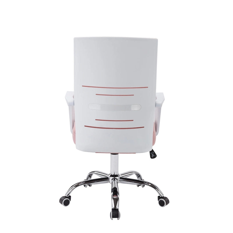 Silla de oficina giratoria con respaldo de malla y altura ajustable