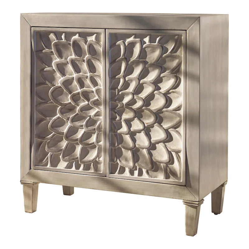 Gabinete decorativo de tres estantes