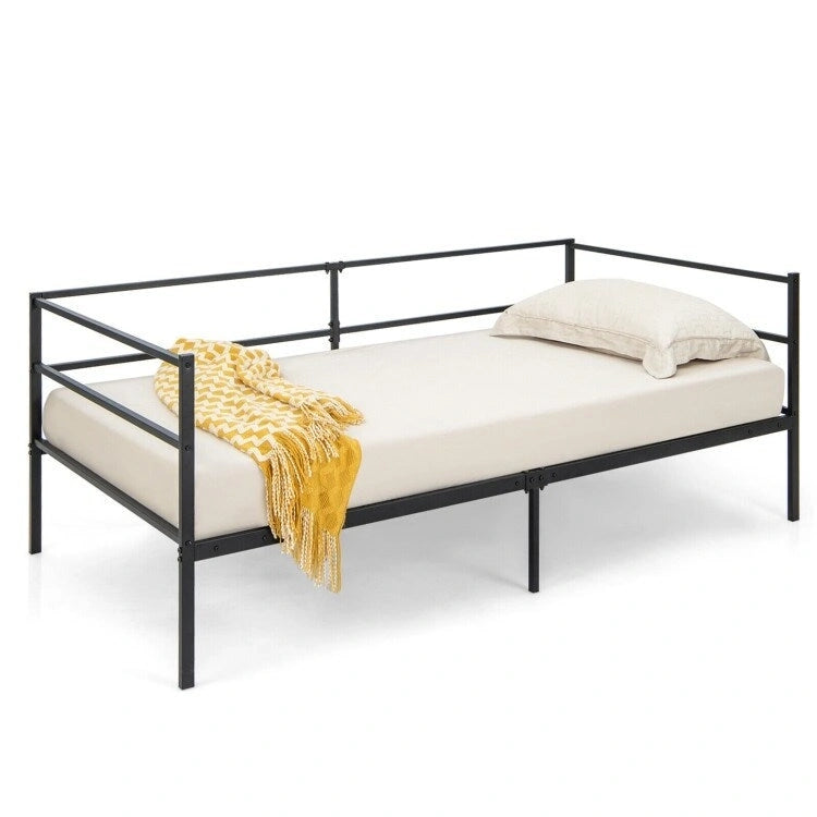 Lit de repos en métal de taille simple pour le salon ou la chambre