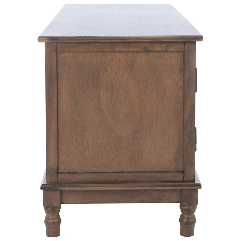 Meuble TV multimédia de rangement à 2 portes et 2 étagères - 47.3 W x 15.8 L x 20 H - 47Wx16Dx20H