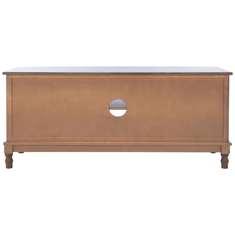 Meuble TV multimédia de rangement à 2 portes et 2 étagères - 47.3 W x 15.8 L x 20 H - 47Wx16Dx20H