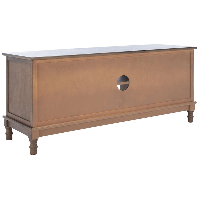 Meuble TV multimédia de rangement à 2 portes et 2 étagères - 47.3 W x 15.8 L x 20 H - 47Wx16Dx20H