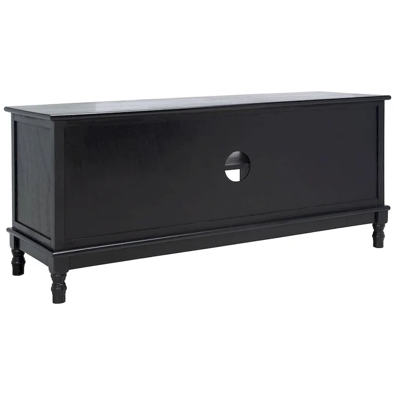 Meuble TV multimédia de rangement à 2 portes et 2 étagères - 47.3 W x 15.8 L x 20 H - 47Wx16Dx20H