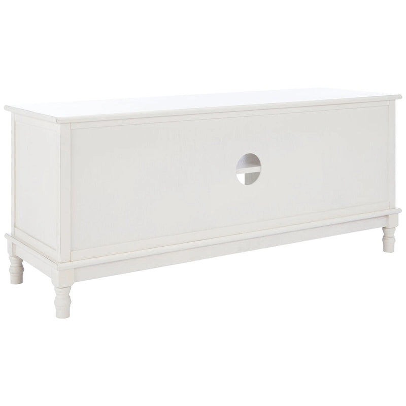 Meuble TV multimédia de rangement à 2 portes et 2 étagères - 47.3 W x 15.8 L x 20 H - 47Wx16Dx20H