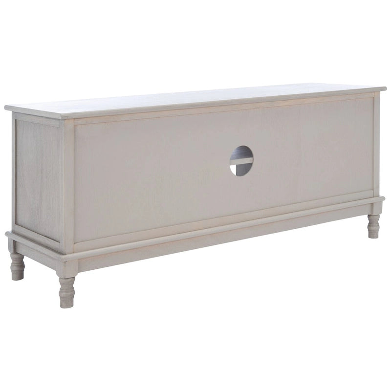 Meuble TV multimédia de rangement à 2 portes et 2 étagères - 47.3 W x 15.8 L x 20 H - 47Wx16Dx20H