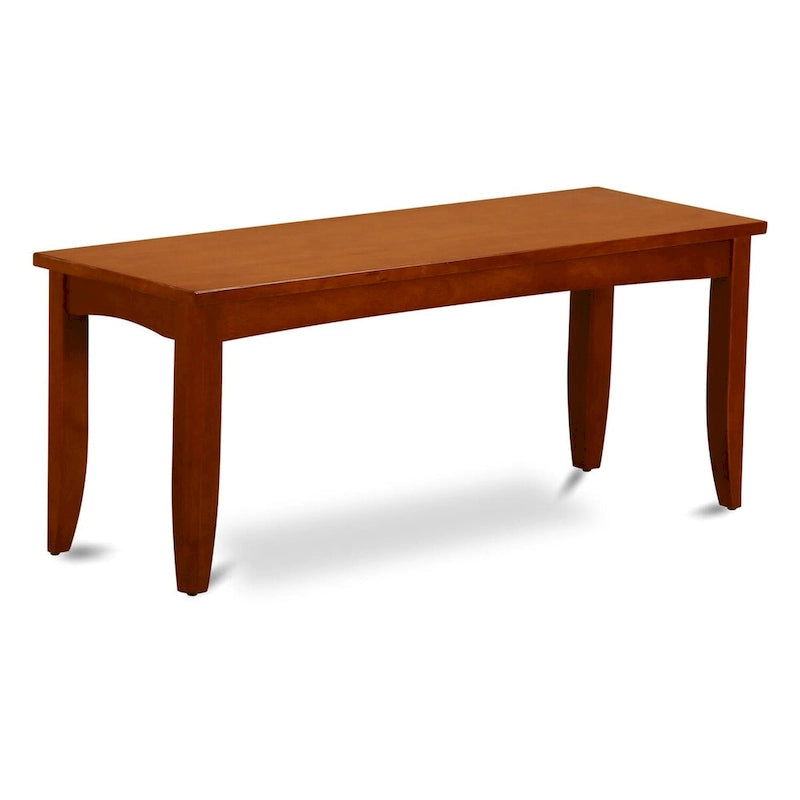 Esszimmerbank mit Sitzfläche aus Massivholz (verschiedene Oberflächenfarben)