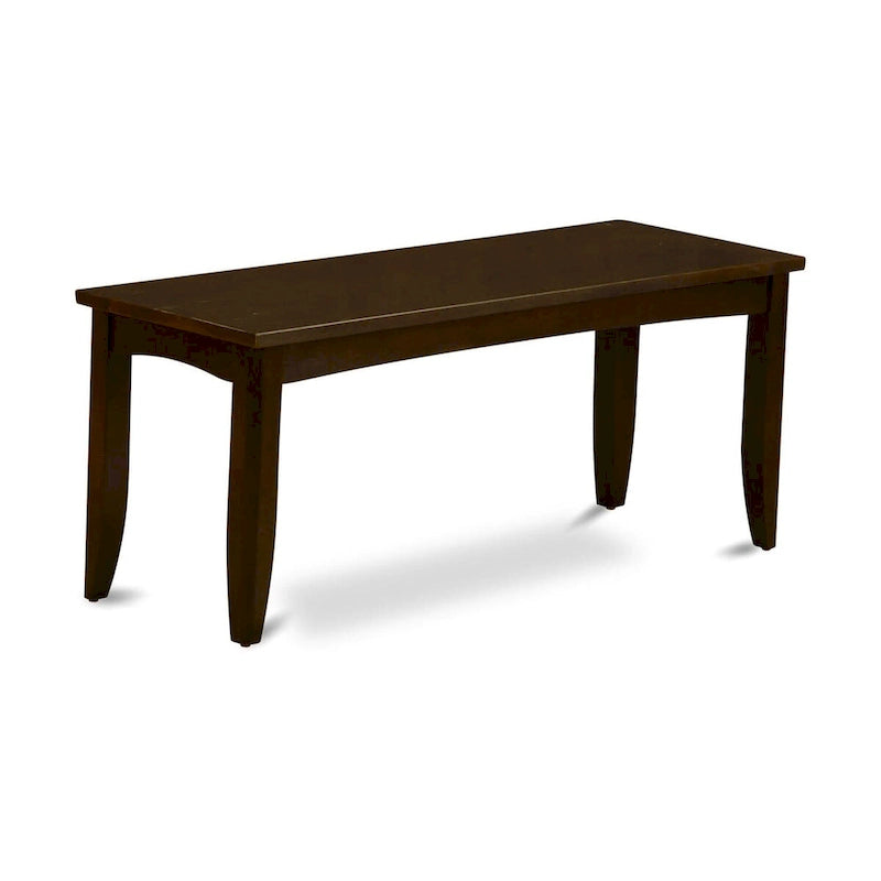Esszimmerbank mit Sitzfläche aus Massivholz (verschiedene Oberflächenfarben)