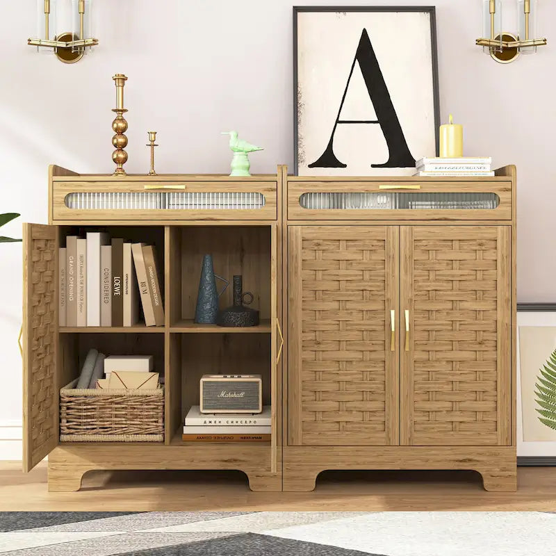 Kaffee-Bar-Schrank, Anrichte mit Schublade und verstellbarem Einlegeboden