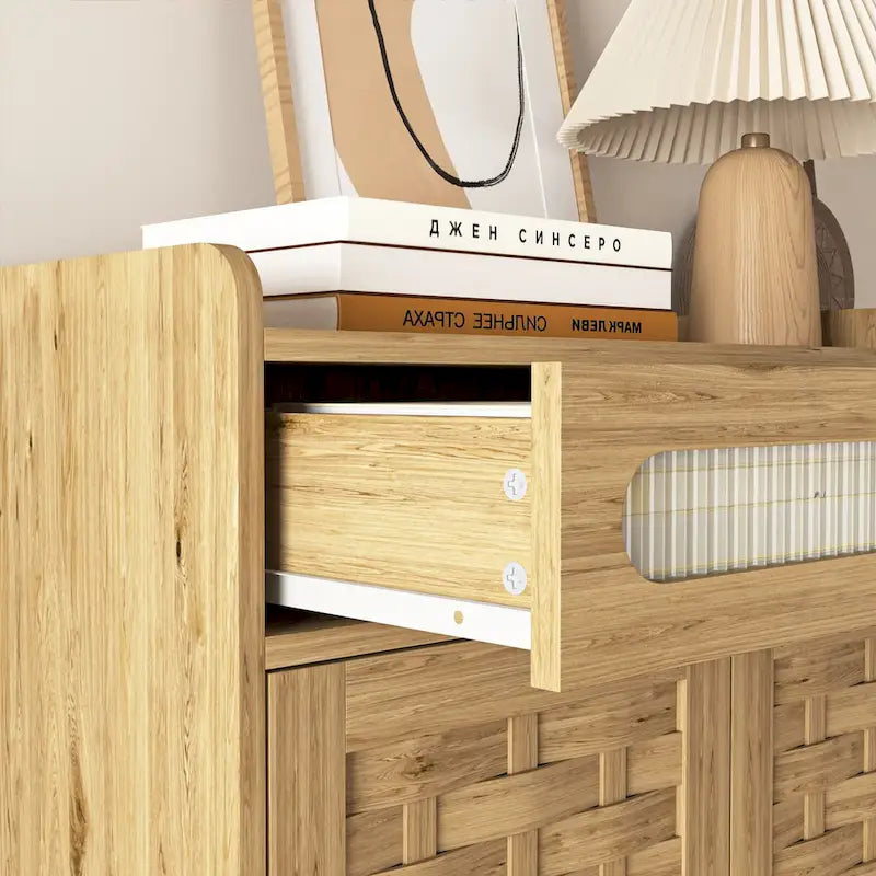 Kaffee-Bar-Schrank, Anrichte mit Schublade und verstellbarem Einlegeboden