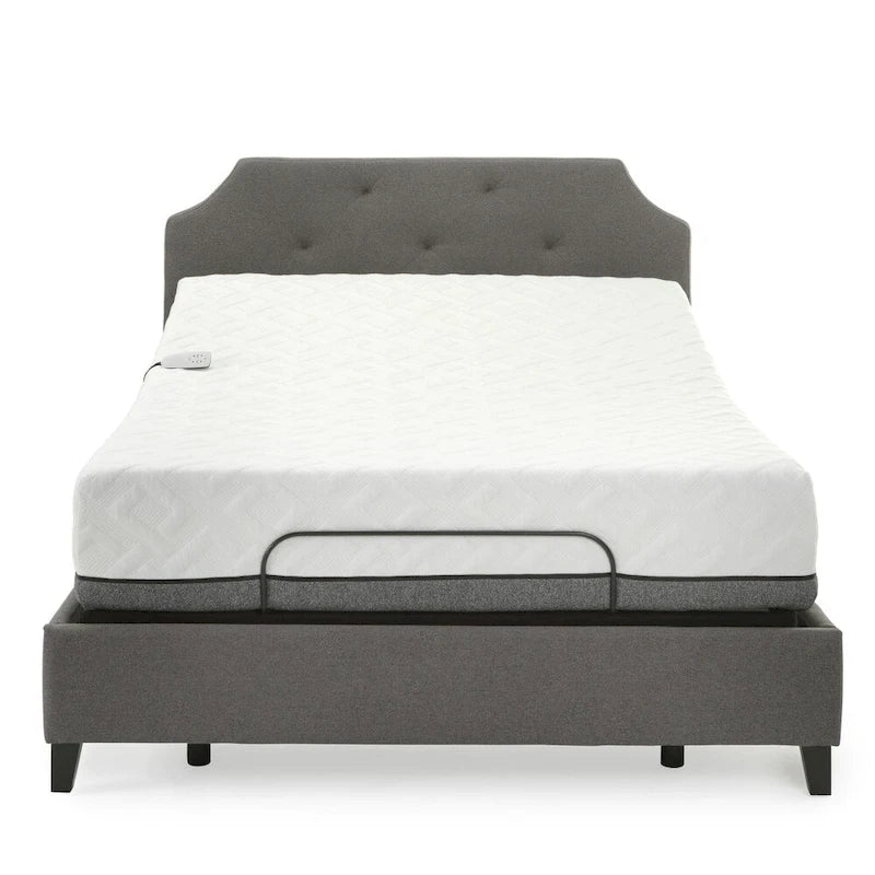 Ensemble matelas en mousse à mémoire de forme de 12 pouces et lit réglable