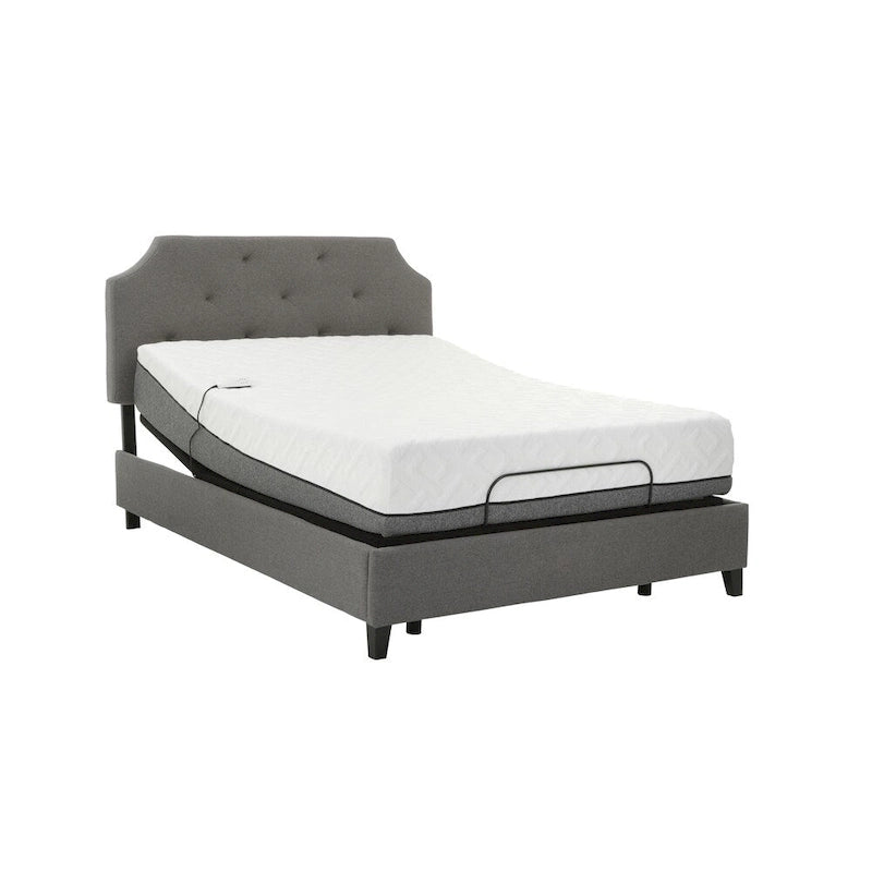 Ensemble matelas en mousse à mémoire de forme de 12 pouces et lit réglable