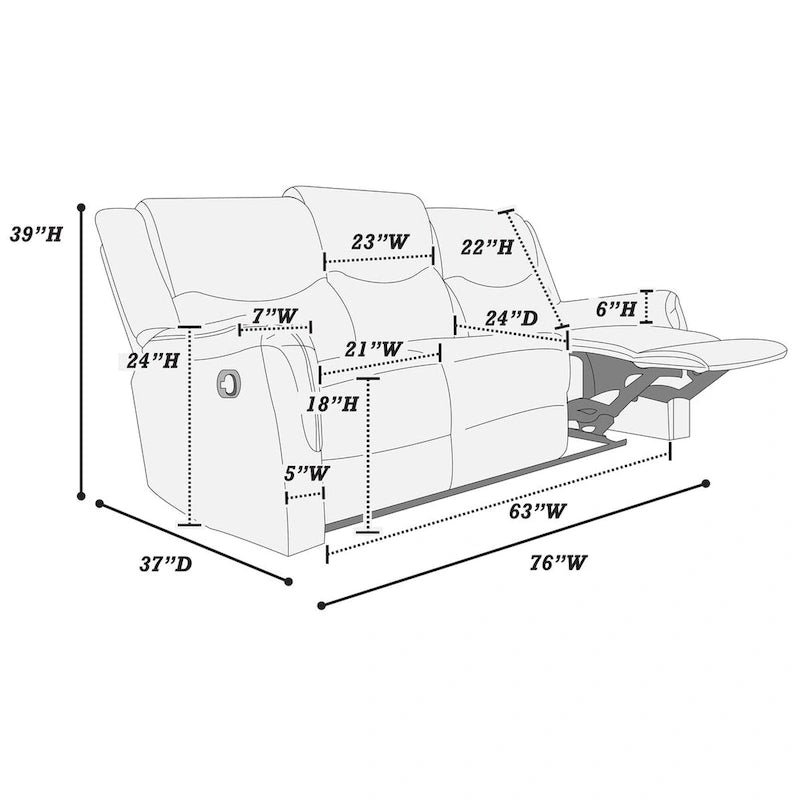 Canapé inclinable