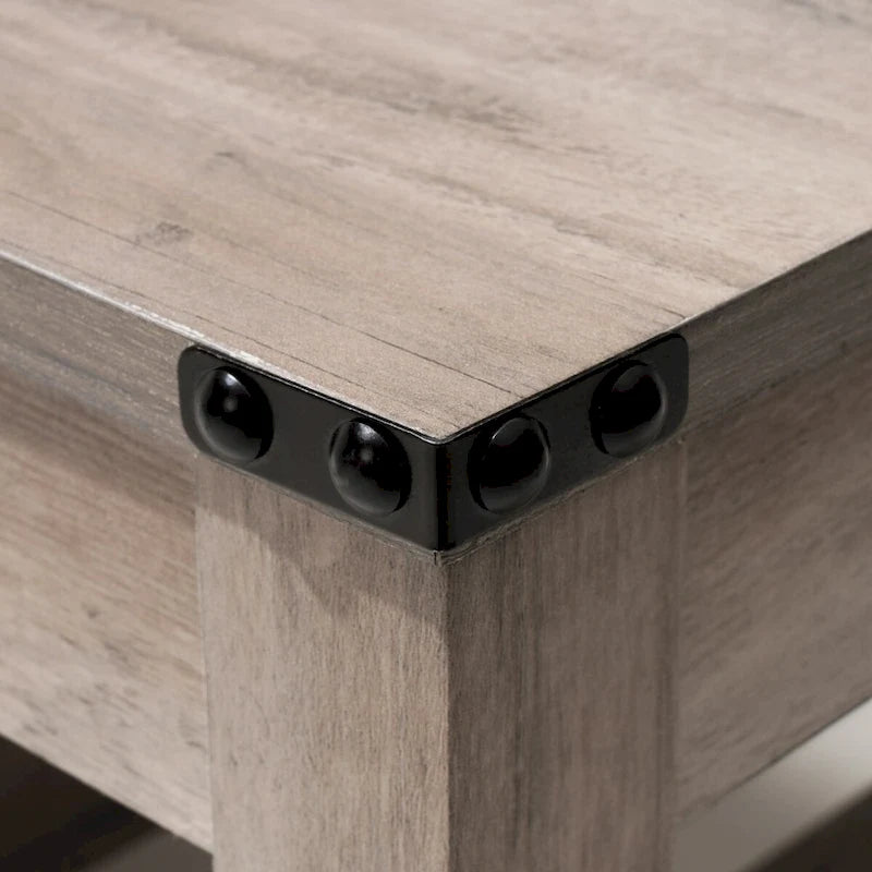 Table basse, table centrale, table à thé avec étagère - H 18.1 po x L 40.2 po x P 22 po