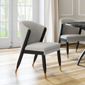Chaise de salle à manger gris brume