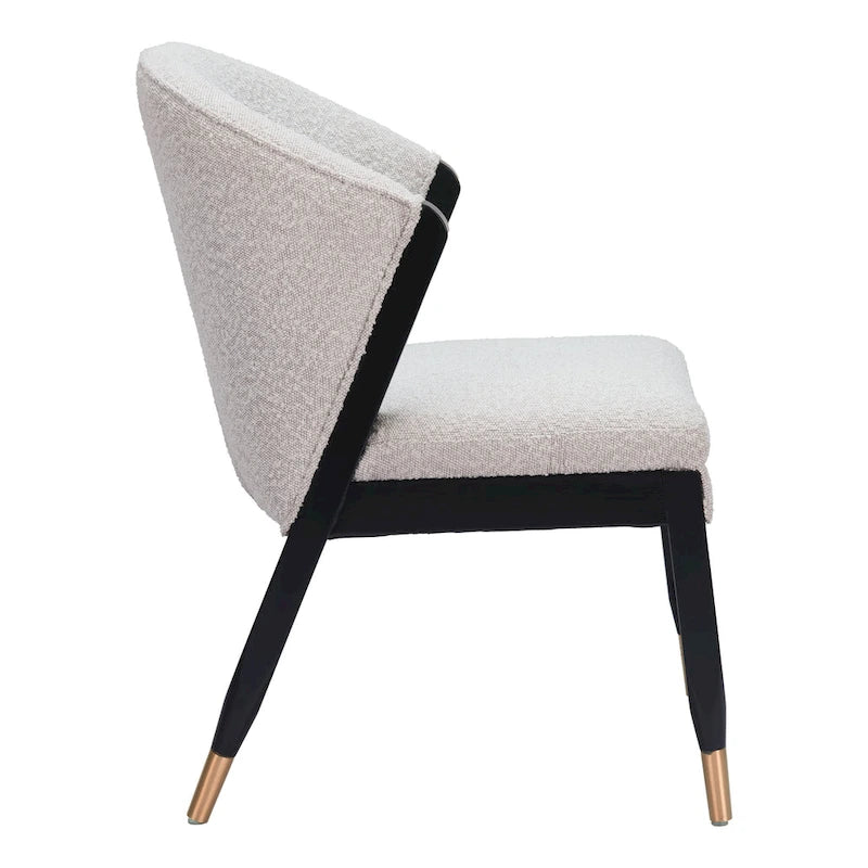 Chaise de salle à manger gris brume
