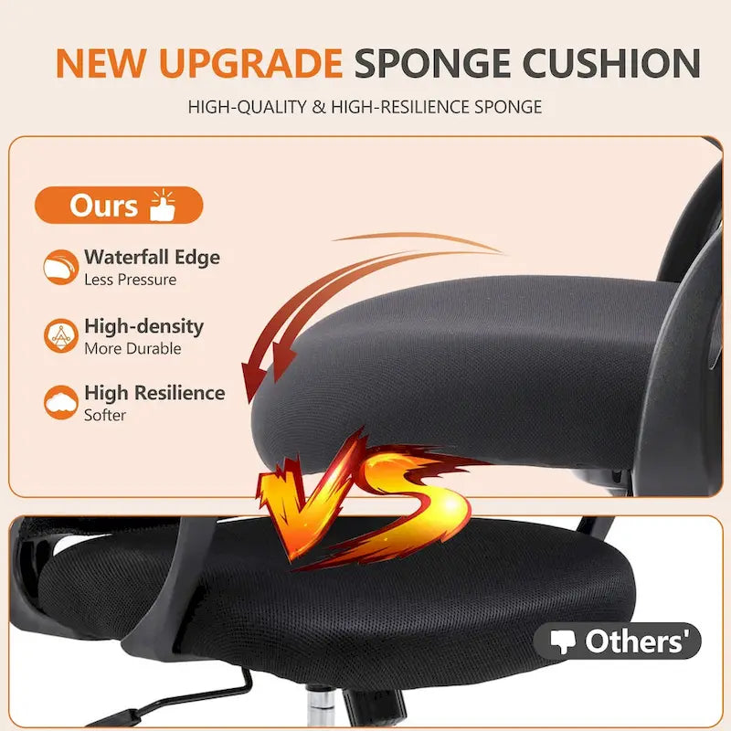 Chaise haute ergonomique de bureau pour dessin avec accoudoirs rabattables
